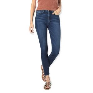 JOE'S JEANS Charlie High-Rise Crop Skinny Jeans with Raw Hem Bottom